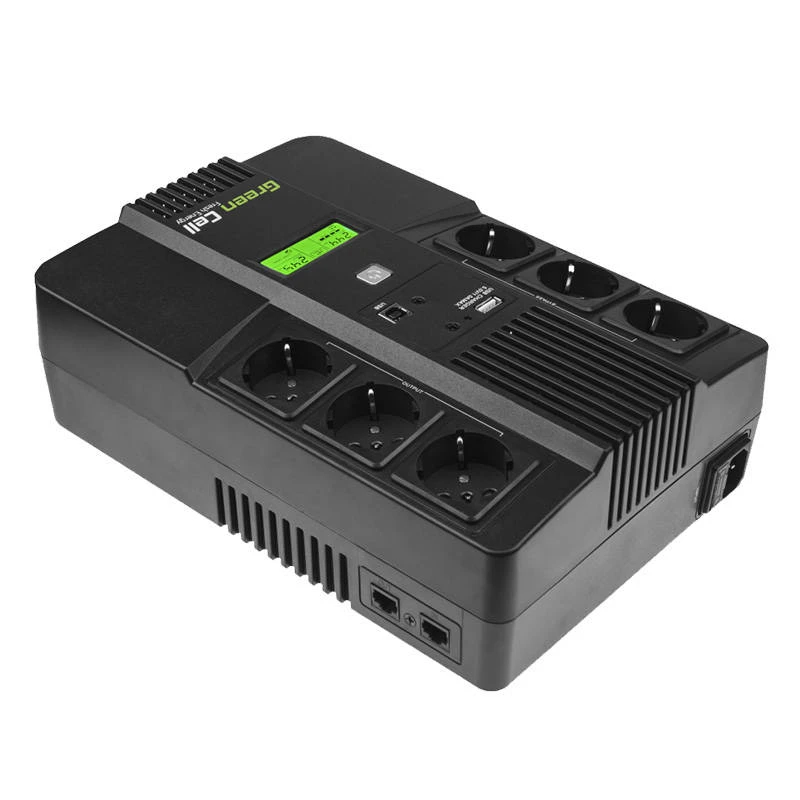 Green Cell Žalias Cell GREENCELL UPS07 UPS Žalias Cell AiO su LCD 800VA