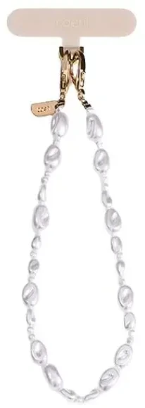 UNIQ Coehl Perla Handstrap universal phone strap for hand baltos spalvos/baltos spalvos pearl