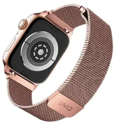 UNIQ Dante išmaniojo laikrodžio dirželis, skirtas Apple Watch (38/40/41 mm) | Nerūdijantis plienas | rausvo aukso spalvos