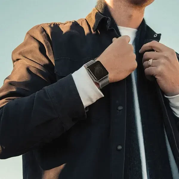 UNIQ Dante išmaniojo laikrodžio dirželis, skirtas Apple Watch (38/40/41 mm) | Nerūdijantis plienas | rausvo aukso spalvos