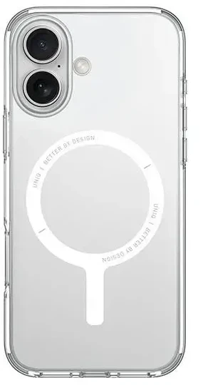 UNIQ dėklas Clario iPhone 16 6.1" Magclick Charging permatomas lucent clear