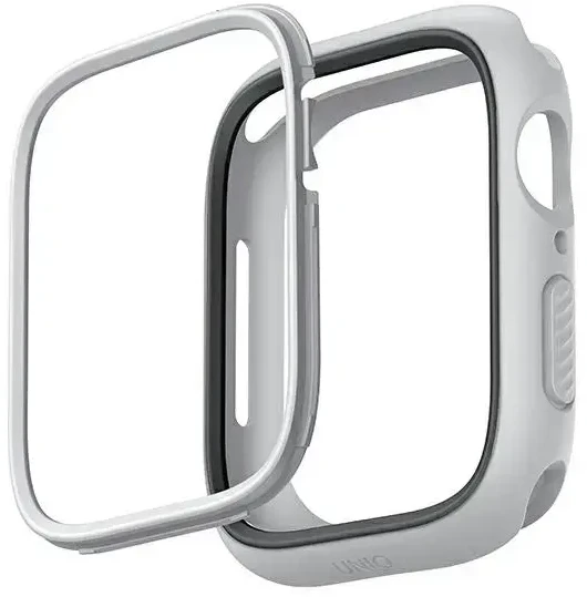 Dėklas Uniq Išmaniojo laikrodžio Apple Watch 4/5/6/7/8/SE ekrano rėmelis, Pilkos spalvos, 40/41mm