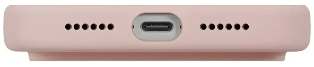 UNIQ Lino dėklas skirtas Apple iPhone 17 Pro Max Magclick Charging rožinės spalvos