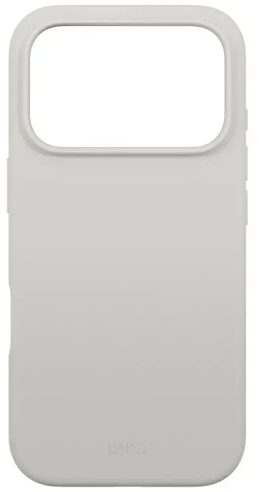 UNIQ Lino dėklas, skirtas iPhone 17 Pro, su Magclick įkrovimu, šviesiai pilkas