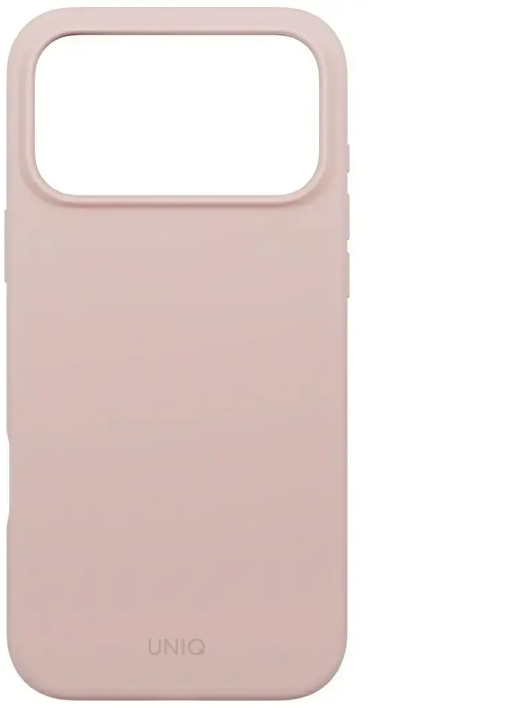 UNIQ Lino dėklas skirtas Apple iPhone 17 Pro Max Magclick Charging rožinės spalvos