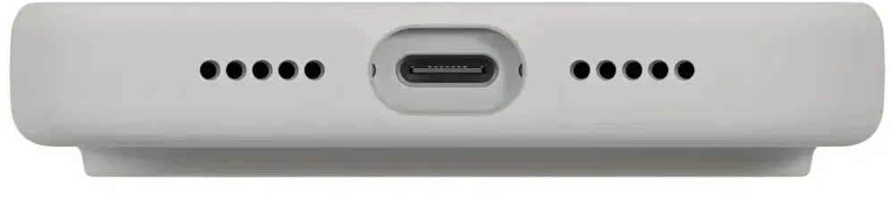 UNIQ Lino dėklas, skirtas iPhone 17 Pro, su Magclick įkrovimu, šviesiai pilkas