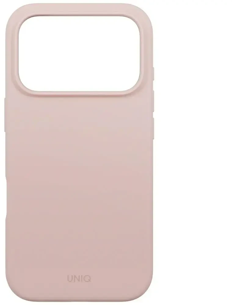 UNIQ Lino dėklas, skirtas iPhone 17 Pro, su Magclick įkrovimu, rožinis