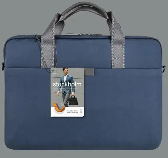 UNIQ krepšys Stockholm laptop 16″ mėlynos spalvos