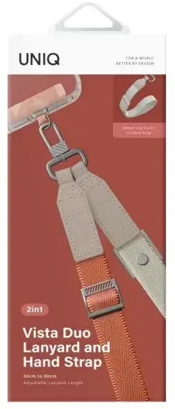 UNIQ Vista universalus telefono dirželis 2in1 Terracotta rusvai gelsvas