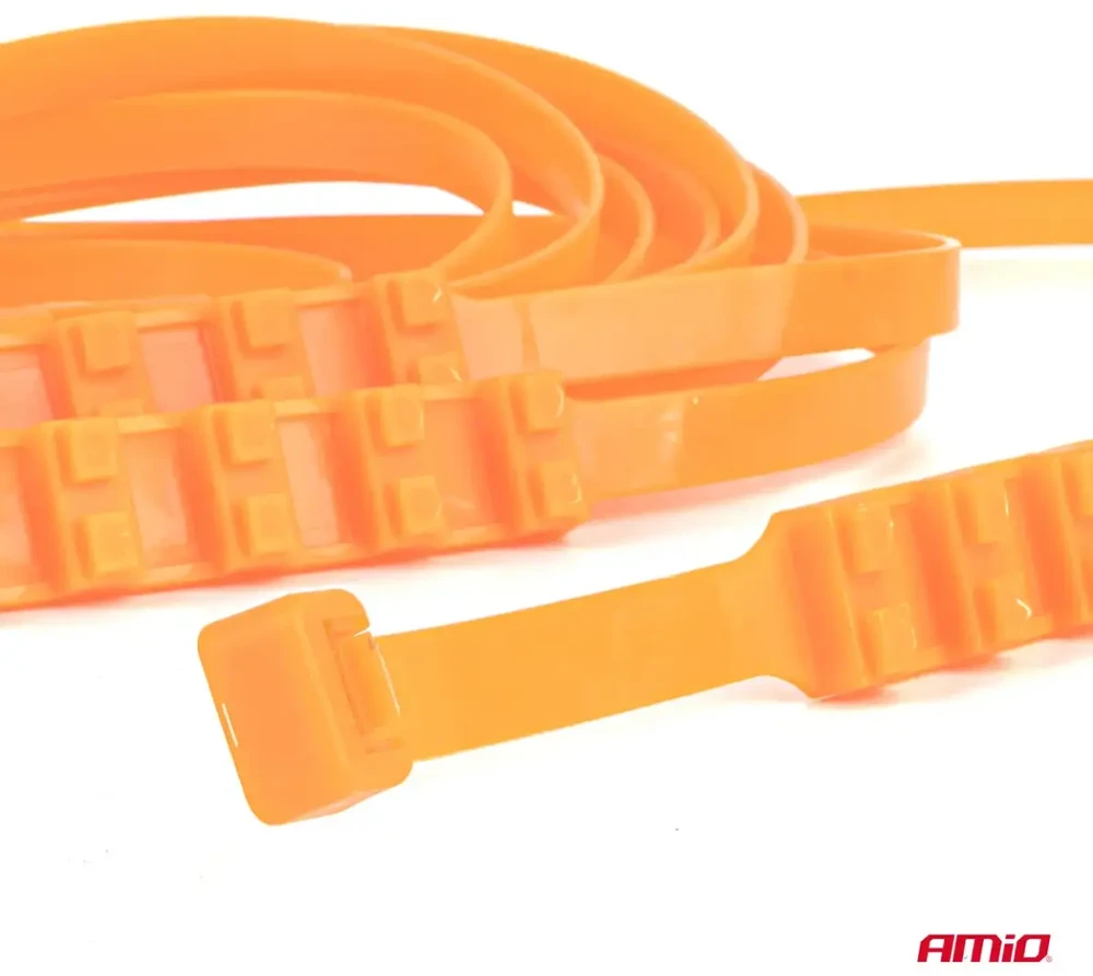 Universalių neslystančių diržų rinkinys padangoms 10 vnt. 920 mm amio-04949