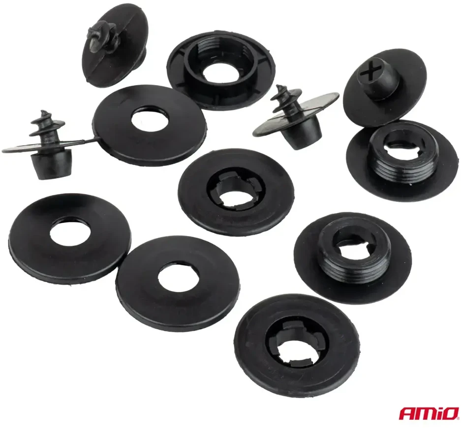 Universalių kilimėlių segėlių rinkinys 14 mm 4 vnt. amio-05050