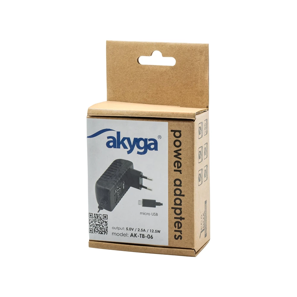 AKY AK-TB-06 AKYGA Universal Planšetė Adapteris AK-TB-06 5V/2.5A DC MicroUSB