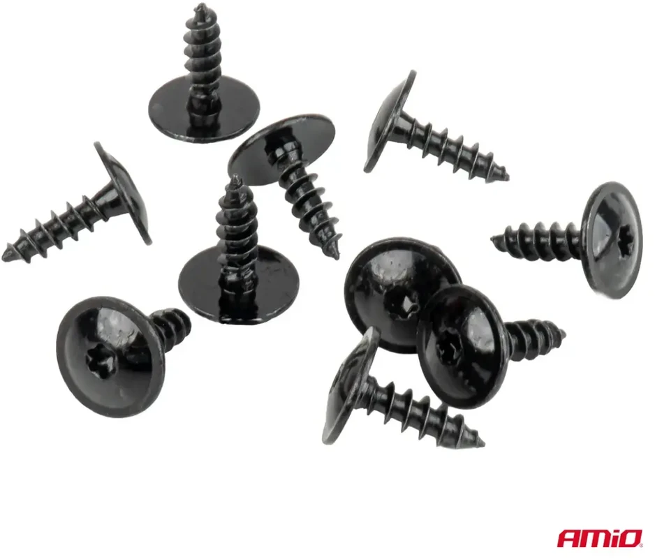 Universalių varžtų ir montavimo plokštelių rinkinys kėbului ir važiuoklei 16 mm ? 5 mm 10 vnt. amio-05048