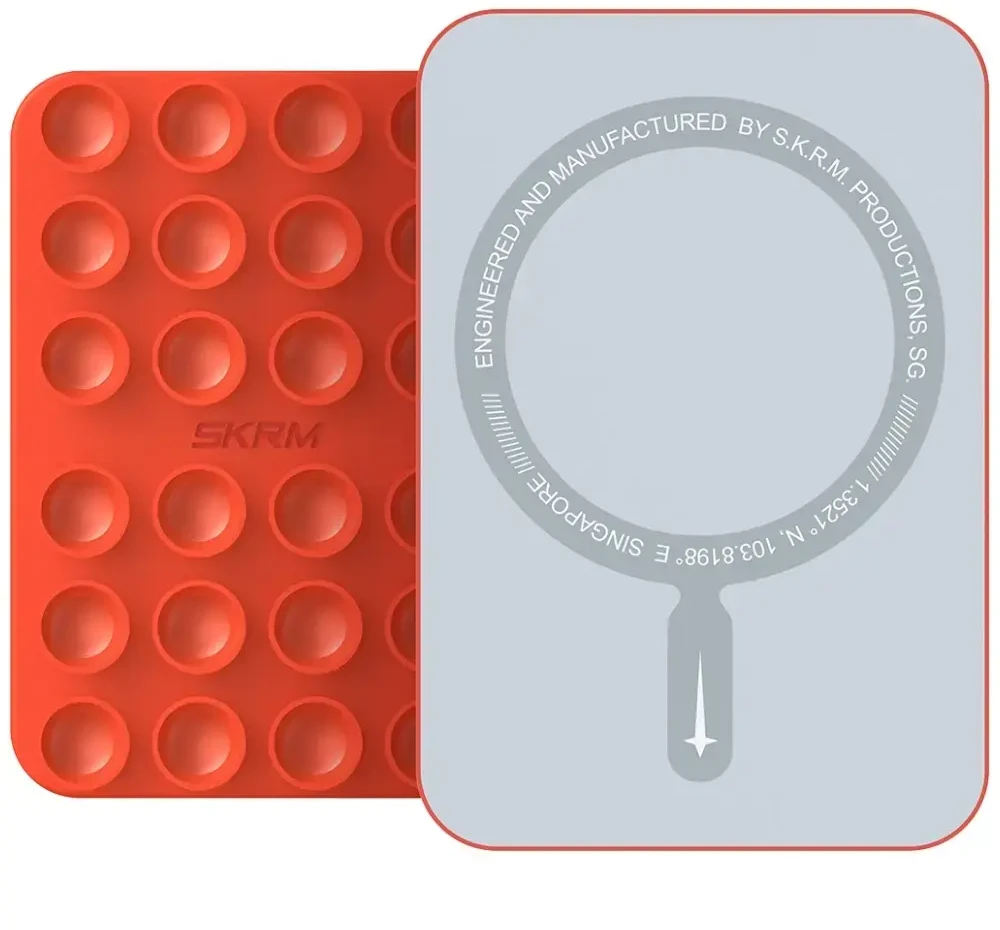 Universalus siurbtukas „Skinarma Stax MagSafe“ telefonui, oranžinis