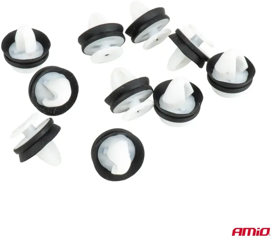 Segtukų baldų apmušimui su guminėmis tarpinėmis rinkinys ? 11 mm 18 mm 10 vnt. amio-05051