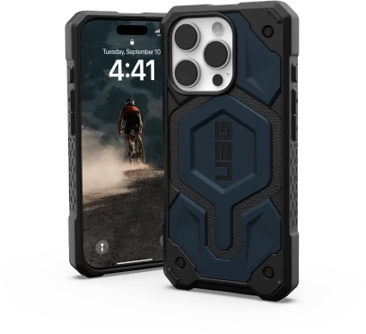 Urban Armor Gear Monarch Pro mobiliojo telefono dėklas 16 cm (6.3″) Juoda, Navy