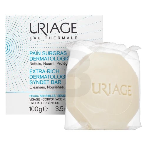 Valomasis kūno muilas Uriage Eau Thermale Extra-Rich Dermatological Syndet Bar, 100 g