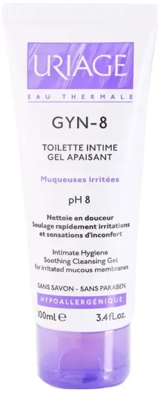 "Uriage Gyn-8" raminamasis valomasis gelis intymiai higienai 100ml