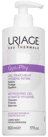 Gaivinantis intymios higienos prausimosi gelis Uriage Gyn-Phy Refreshing Gel, 500 ml