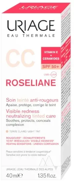 URIAGE_Roseliane CC kremas jautriai odai SPF50 40ml