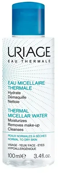 URIAGE Thermal Micellar Vanduo With Cranberry Extract micelinis vanduo sausai ir normaliai odai, 100 ml