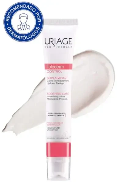 Uriage Tolederm Control Soothing Care raminantis veido kremas jautriai odai, 40 ml