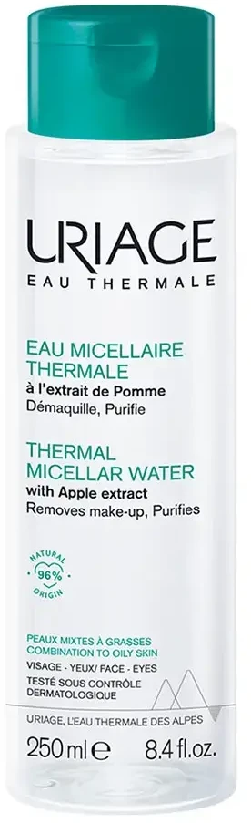 Uriage Eau Thermale Thermal Micellar Vanduo Purifies Micellar Vanduo unisex, 250 ml