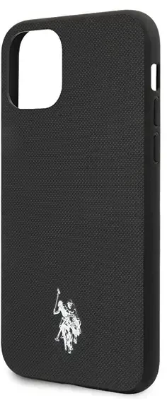 Dėklas U.S. Polo Assn US Polo USHCN65PUBK iPhone 11 Pro Max juoda/juoda Polo Type Collection
