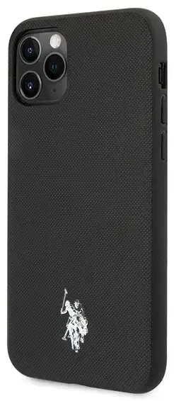 Dėklas U.S. Polo Assn US Polo USHCN65PUBK iPhone 11 Pro Max juoda/juoda Polo Type Collection