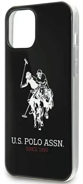 Us Polo Assn U.S. Polo USHCP12LTPUHRBK „Big Horse“ telefono dėklas iPhone 12 Pro Max, juodas