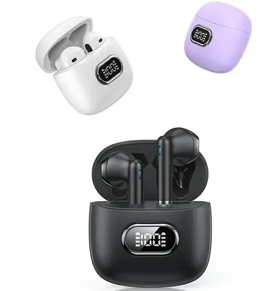 USAMS Bluetooth 5.3 TWS IA II Series belaidės ausinės violetinės spalvos BHUIAII03 (USAMS-IAII15)