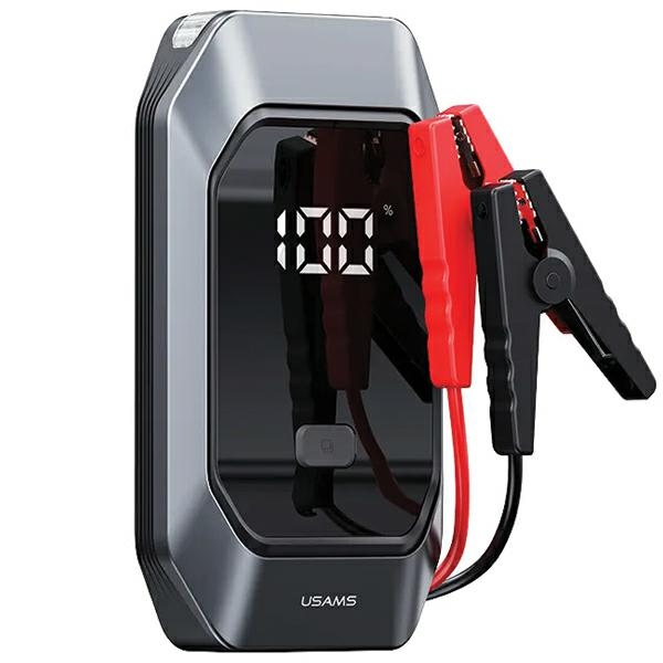 USAMS Jumpstarter Powerbank 8000mAh+ built-in flashlight juodos spalvos ZB284ZDB01 (US-ZB284)