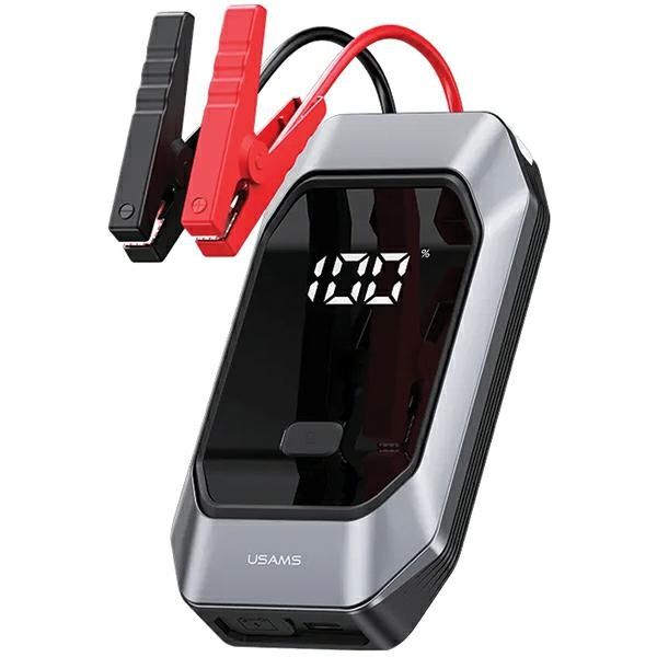USAMS Jumpstarter Powerbank 8000mAh+ built-in flashlight juodos spalvos ZB284ZDB01 (US-ZB284)