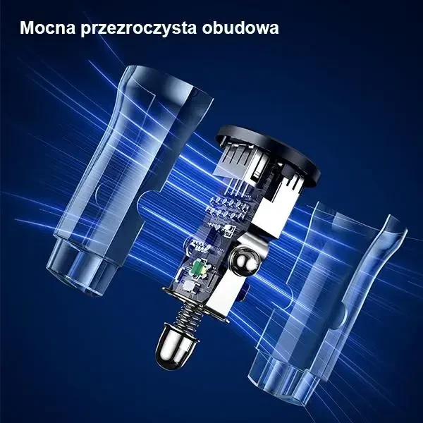 USAMS C31 CC162 automobilinė įkrovimo stotelė | 15W | QC | USB-A | juoda