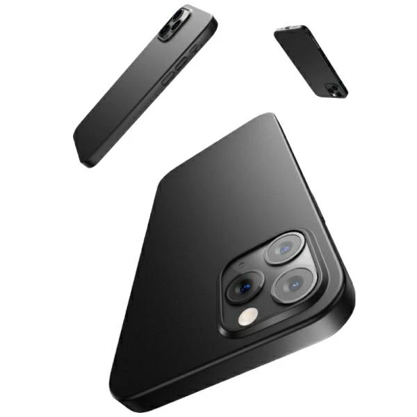 USAMS Gentle Apple iPhone 12 Pro Max 6,7" dėklas telefonui juodos spalvos IP12PMQR01 (US-BH610)