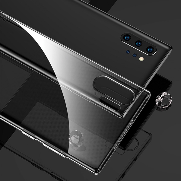 Usams US-BH512 pirminis itin plonas silikoninis galinis dėklas, skirtas Samsung Galaxy Note 10 (N970F) skaidrus
