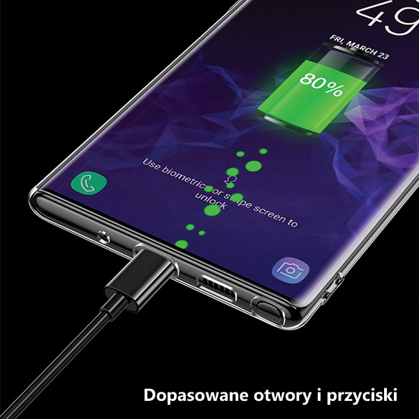 Usams US-BH512 pirminis itin plonas silikoninis galinis dėklas, skirtas Samsung Galaxy Note 10 (N970F) skaidrus