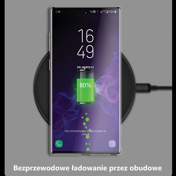 Usams US-BH512 pirminis itin plonas silikoninis galinis dėklas, skirtas Samsung Galaxy Note 10 (N970F) skaidrus
