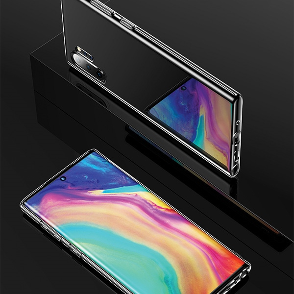 Usams US-BH512 pirminis itin plonas silikoninis galinis dėklas, skirtas Samsung Galaxy Note 10 (N970F) skaidrus