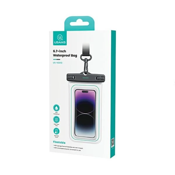 USAMS Atsparus vandeniui Dėklas 6.7″ IP68baltos spalvos FSD1302 (US-YD013)