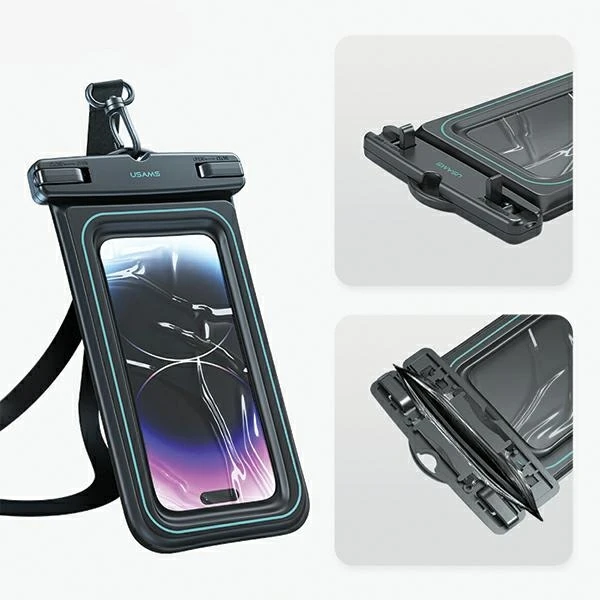USAMS Atsparus vandeniui Dėklas 6.7″ IP68baltos spalvos FSD1302 (US-YD013)