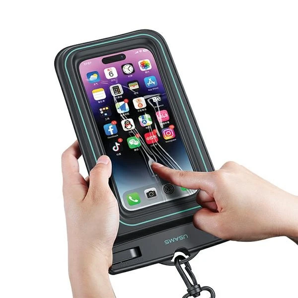USAMS Atsparus vandeniui Dėklas 6.7″ IP68baltos spalvos FSD1302 (US-YD013)