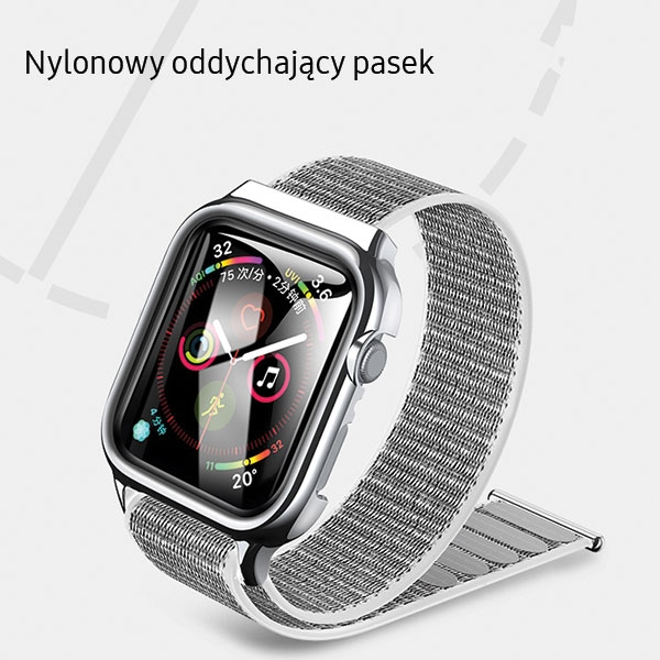 Usams Išmaniojo laikrodžio Apple Watch 4 dirželis, Juodos spalvos, 40mm