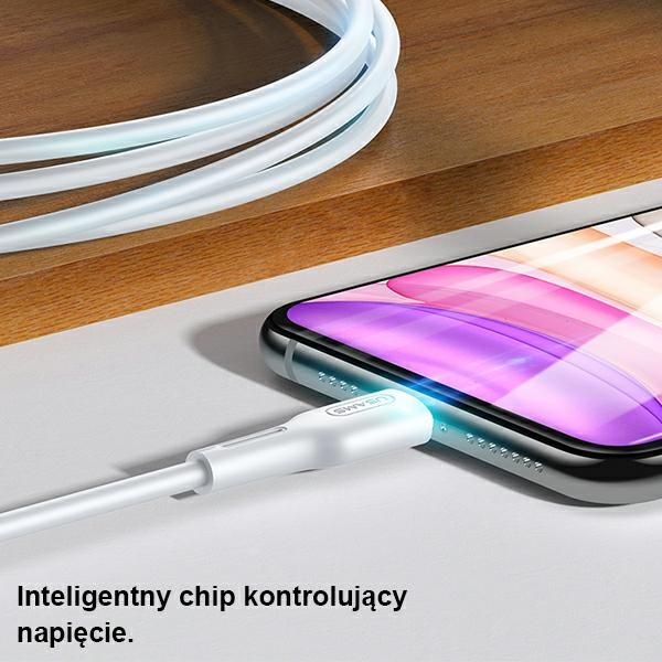 USAMS U43 USB-C į lightning greito įkrovimo laidas 30W, Juodas