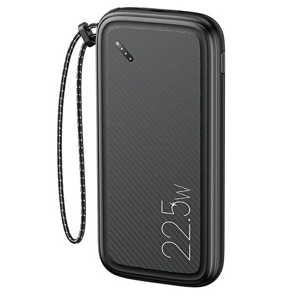 USAMS Powerbank PB56 10000mAh 22.5W 2xQC3.0+PD Fast Charge juoda/juodas 10KCD15101 (US-CD151)