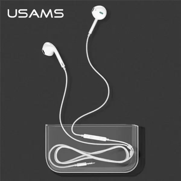 USAMS Stereo Ausinės EP-22 baltas |baltas HSEP2201 jack 3.5mm