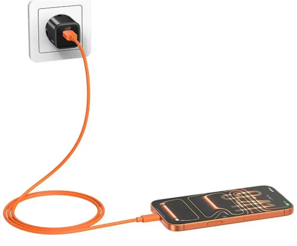 Kabelis USAMS U98 3A Silicone Fast Charging USB-C baltos spalvos