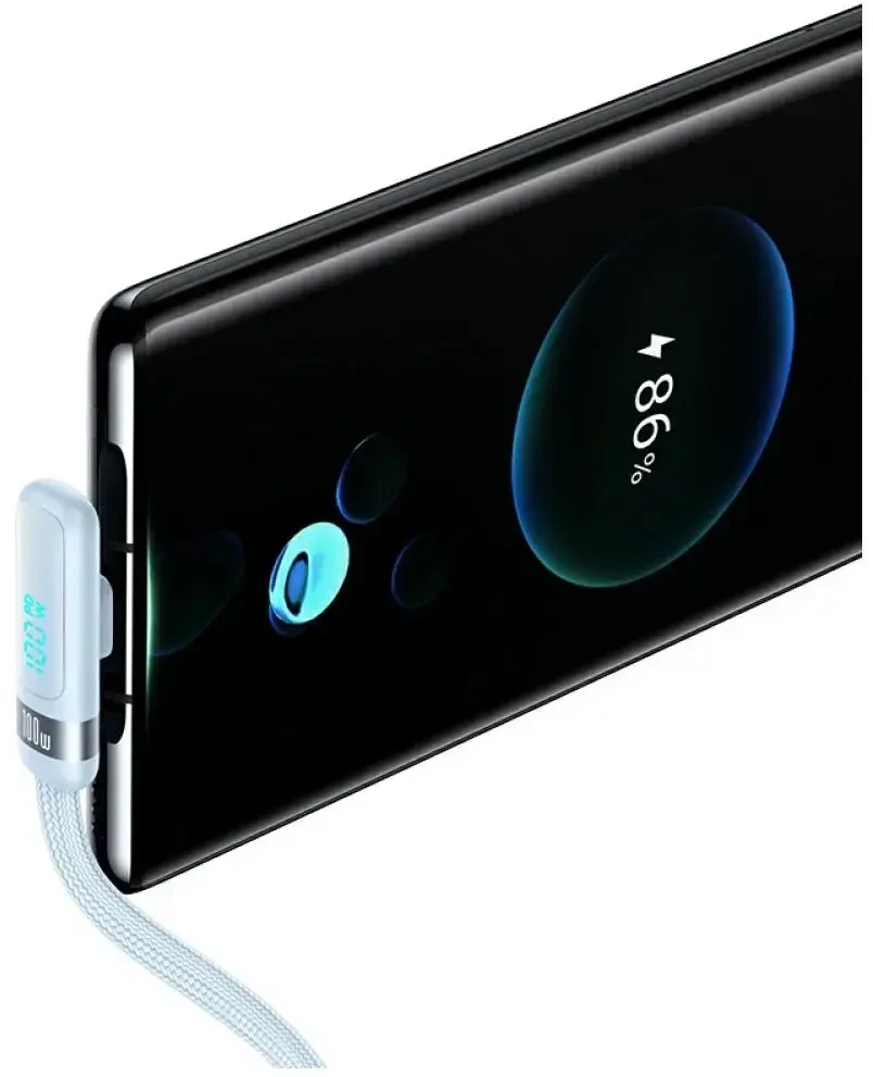 Kabelis USAMS US-SJ653 PD 100W USB-C/USB-C mėlynas