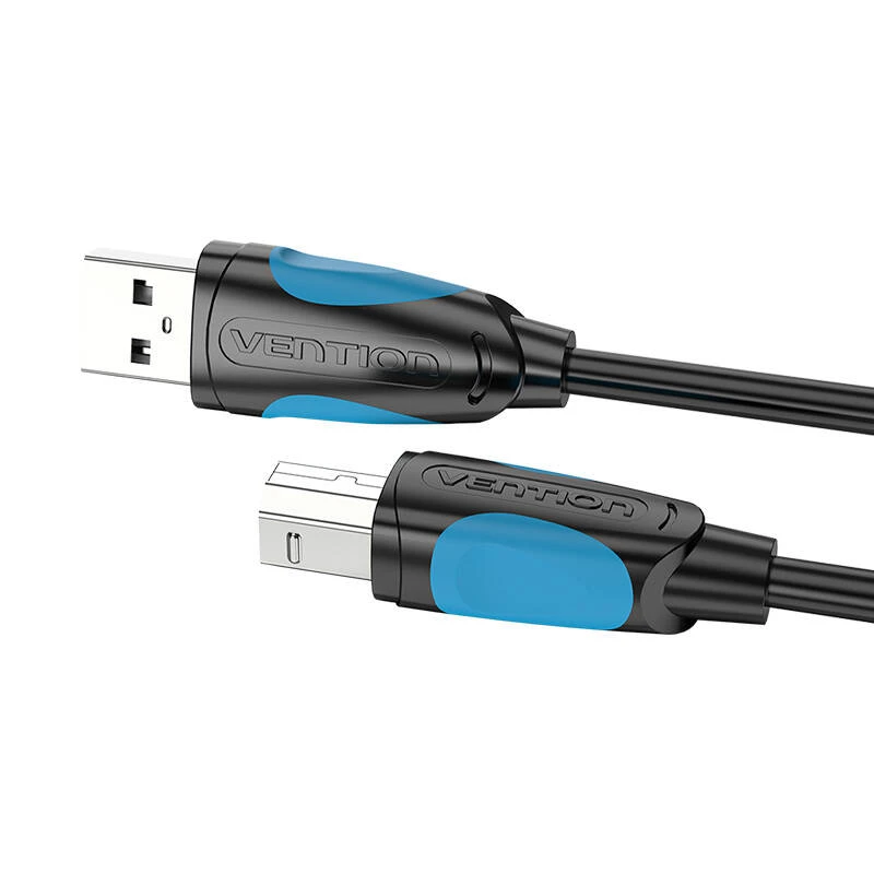 Vention USB 2.0 A kištukinis USB-B kištukinis spausdintuvo kabelis Ventiliacija VAS-A16-B1000 10m Juodas PVC