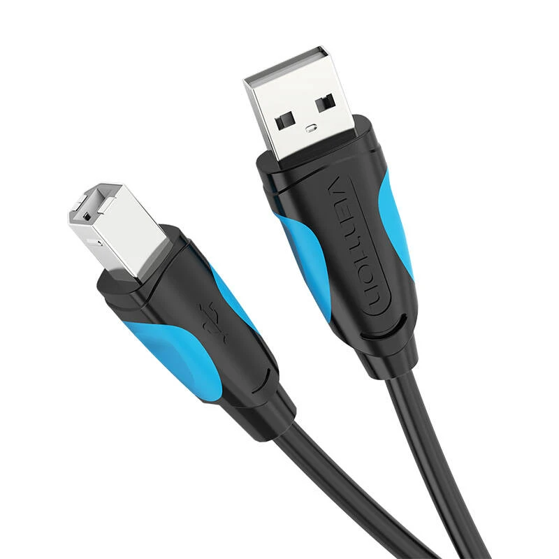 Vention USB 2.0 A kištukinis USB-B kištukinis spausdintuvo kabelis Ventiliacija VAS-A16-B1000 10m Juodas PVC